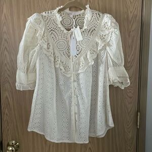 NWT love the label for Anthropologie blouse XL